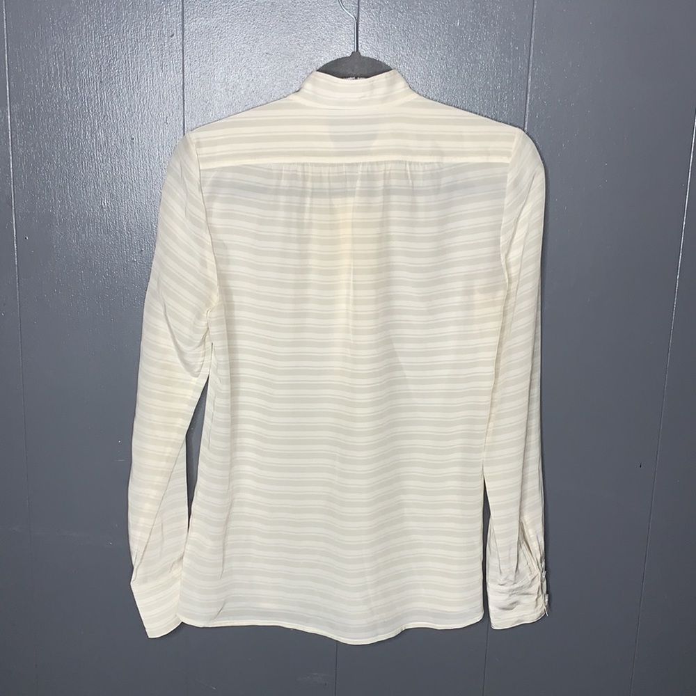 J Crew 100% Silk Blouse Size 2 - Picture 6 of 7